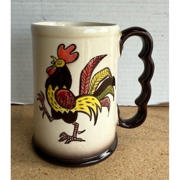 Vintage Metlox Poppytrail Provincial Rooster Mug 5" - Picture 1 of 4